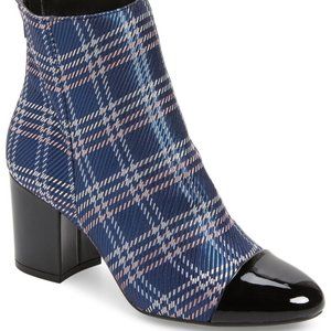 Blue plaid boots Clearance